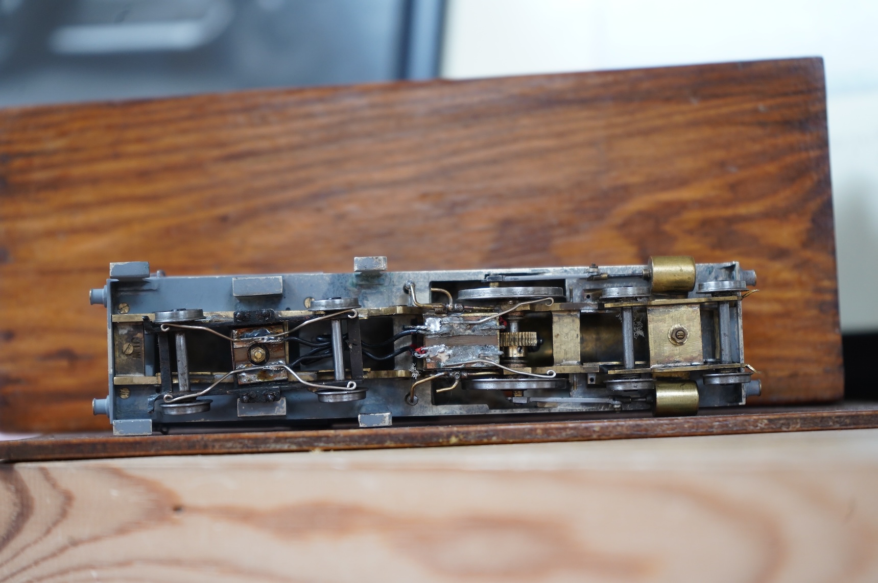 Four EM gauge Southern Railway kit and scratch built locomotives, built and adapted by John Worsley; a Bullied Battle of Britain class, Tangmere 21C167, a class A1X terrier, 2647, a Q class, 546, and an partially painted